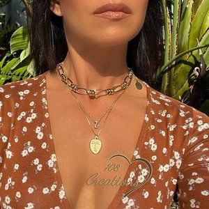Chunky Gold Chain Choker Necklace
